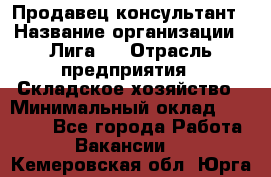 Продавец-консультант › Название организации ­ Лига-1 › Отрасль предприятия ­ Складское хозяйство › Минимальный оклад ­ 25 000 - Все города Работа » Вакансии   . Кемеровская обл.,Юрга г.